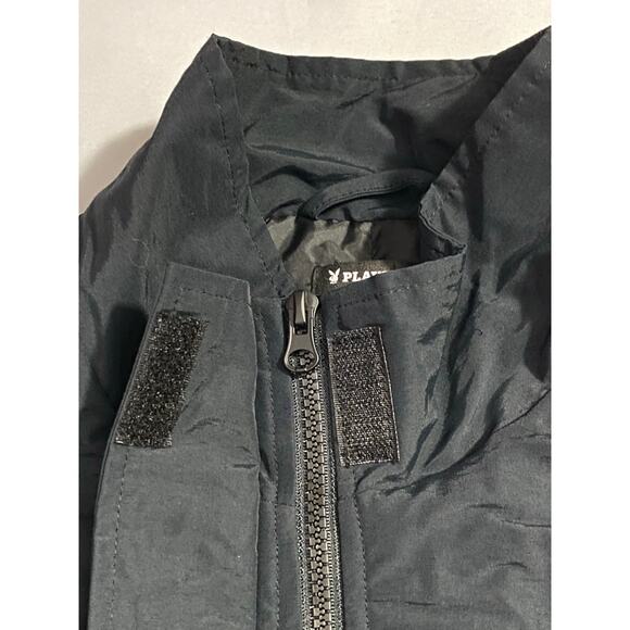 Playboy by PacSun Windbreaker Jacket – Men’s Medium/Large, Black Zip-Up - Picture 3 of 12
